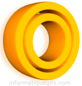 clipart 3D lettre orange Or