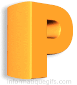 Image P orange 3D