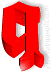 illustration clipart q rouge