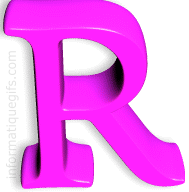 Clipart lettre R majuscule