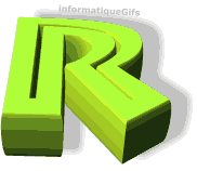 Gifs lettre R en 3D