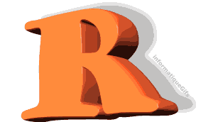 Gifs animes R lettre 3D