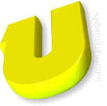lettre alphabet jaune