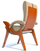 une chaise en bois