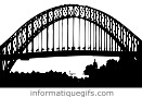 Clip art aqueduc avec arbre et paysage