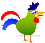 clipart poule française