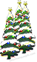 Clipart sapin avec neige blanche