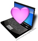 PC ordinateur et coeur