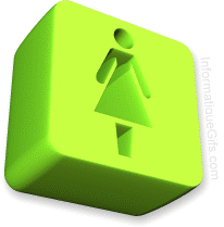 logo toilette femme