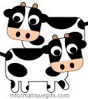 deux jeunes vaches