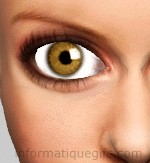 fille image yeux marron