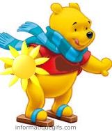 image soleil et clip art winnie ourson