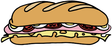 Sandwich avec sauce hamburger
