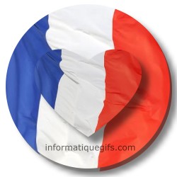 drapeau France coeur