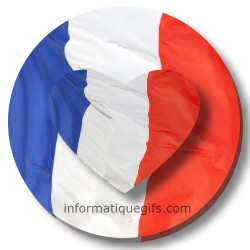 drapeau France coeur