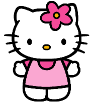 Hello kitty avec petite fleur