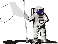 image astronaute qui pose un drapeau sur la lune