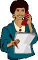Image de dame avec un document