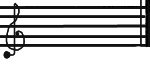 Une partition avec clef de sol