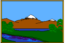 image paysage montagneux