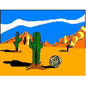 Clipart paysage desert