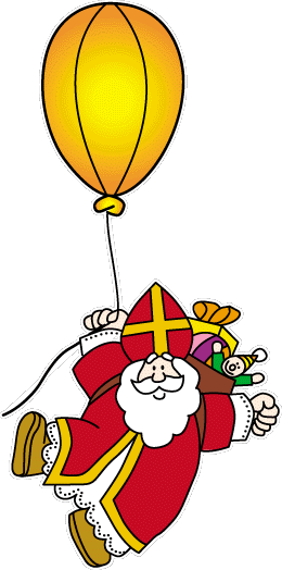 Clipart ballon avec saint nicolas