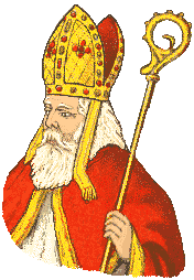 Clipart de saint nicolas avec mitre chapeau