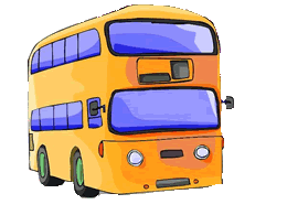 Clipart bus scolaire de couleur jaune