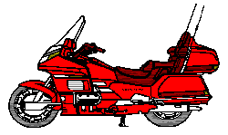 clipart moto ancienne rouge