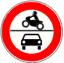 Interdiction aux voitures et motos
