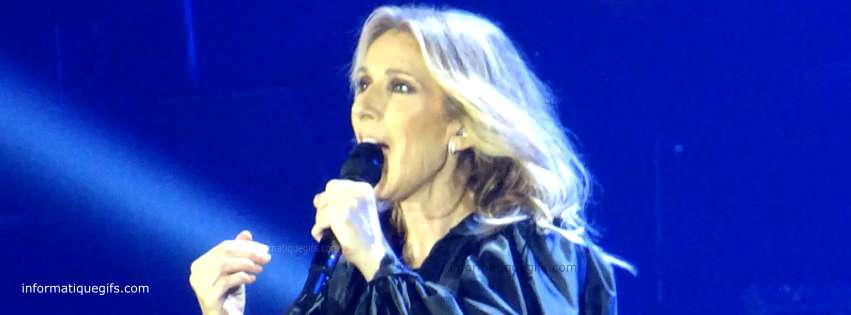 Photo Celine Dion qui regarde son public