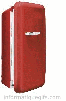 Gifs refrigerateur rouge