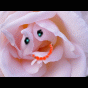 Gif anime rose avec sourire