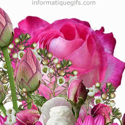 bouquet de fleurs avec une rose