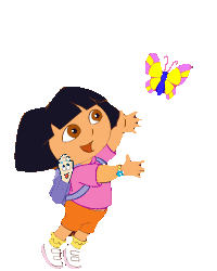 Papillon gif dessin anime