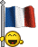 Gifs France avec drapeau et petit smiley