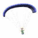 Gif anime parachute