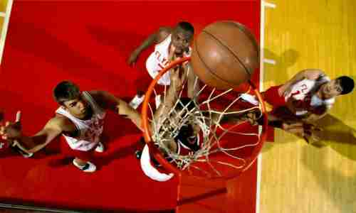 le ballon dans le panier