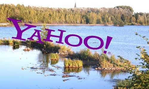 Un beau lac avec Yahoo