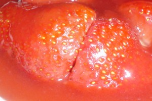 une coulee de fraise