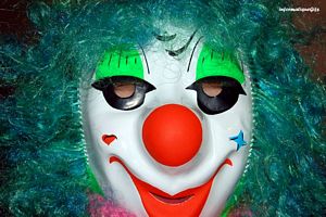 Fond ecran clown souriant