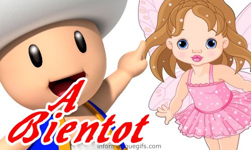 petit fille et champignon mario