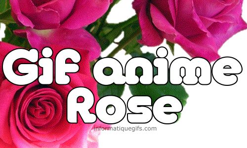 gif anime de rose