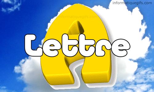 photo lettre A