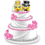 Smiley gateau mariage