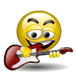 image smiley guitare rock
