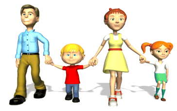 Image de la famille, image GIF 3D