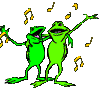 gif anime grenouille qui chante