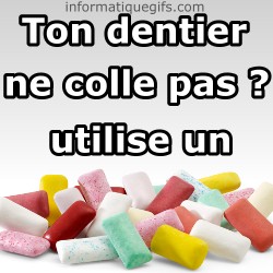 Chewing gum couleur