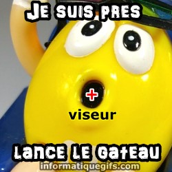 M&M jaune avec viseur